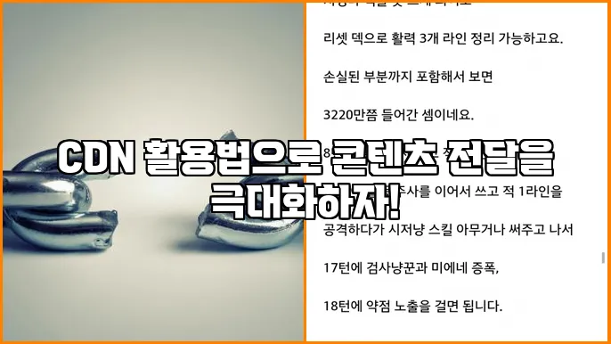 CDN 활용법으로 콘텐츠 전달을 극대화