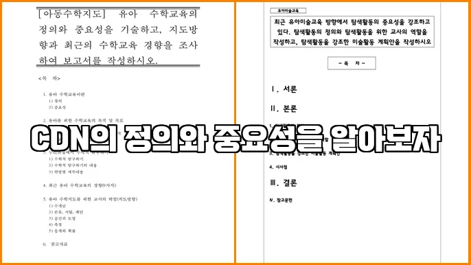 CDN 이란? 속도 최적화의 비밀